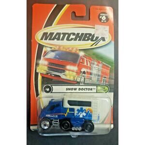 2000 Matchbox Snow Doctor #6 of 75 Blue Ambulance Medical Team Tundra HW4